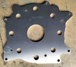 Picture of EV Conversion - Nissan Leaf Gen2 adaptor Plate B (Alloy)